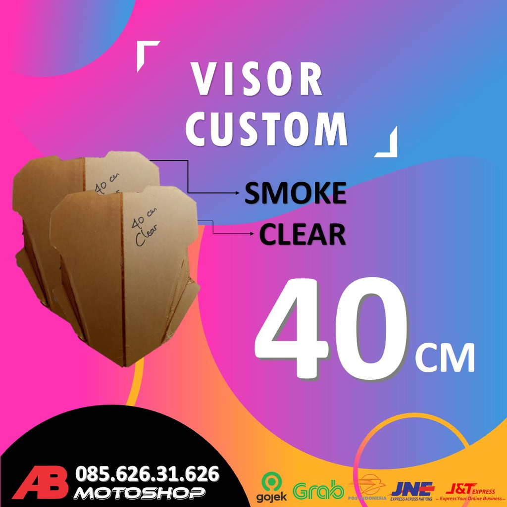 VISOR MOTOR TOURING 40 CM VISOR CUSTOM 40 CM