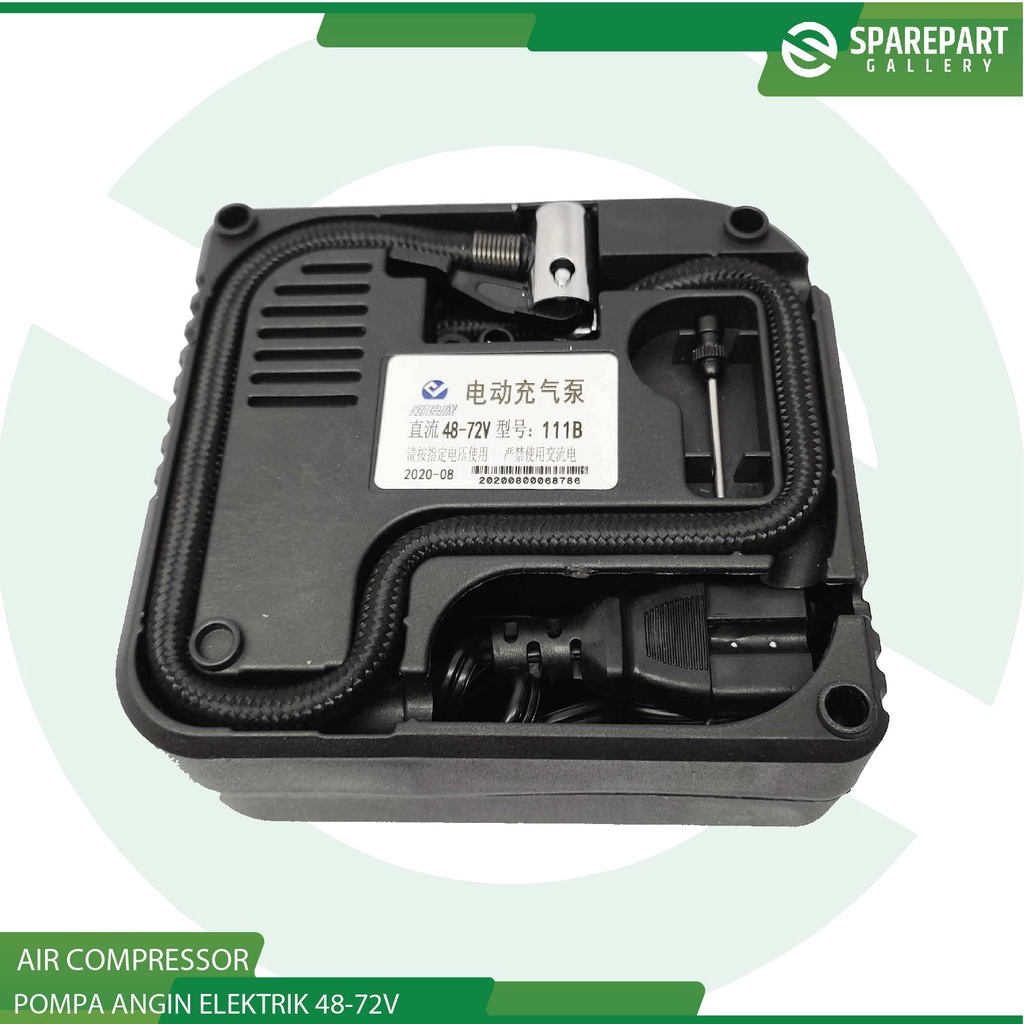 Pompa angin sepeda listrik DC 48-72v air compressor DC 48-72v