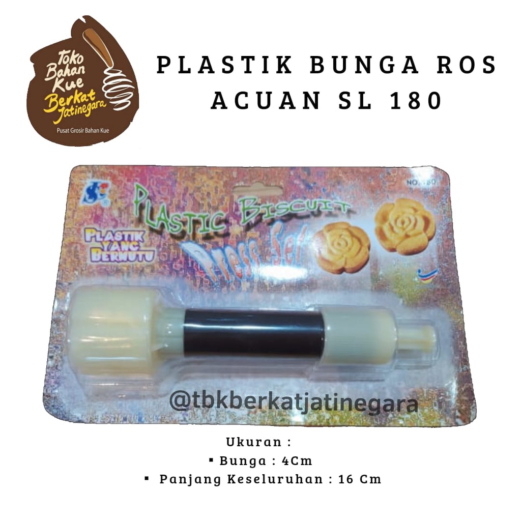 PLASTIK BUNGA ROS ACUAN SL 180 / CETAKAN KUE