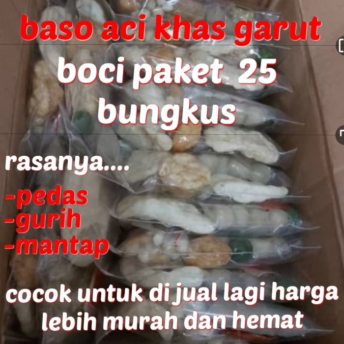 

- BARU baso aci paket 25 pacs