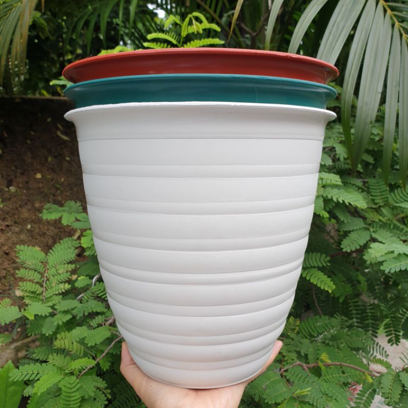 POT PIRUS SS 25 : pot bunga tawon pirus diameter atas 25cm murah bagus
