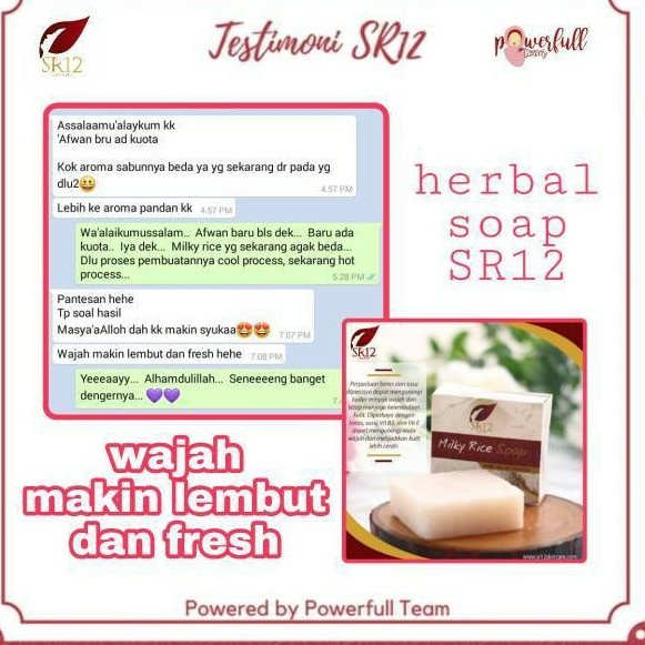 Milk Rice Soap sr12 / Sabun Susu Beras Sr12 / Sabun Batangan sr12 / Sabun Jerawat