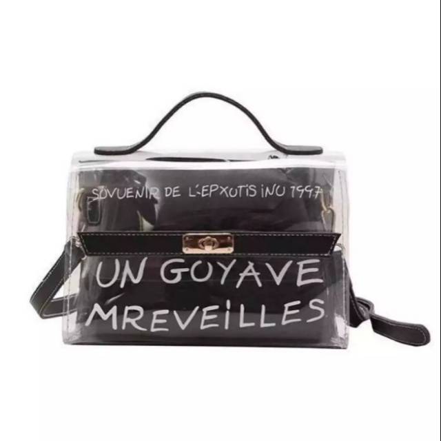 Tas Slempang Transparan UN GOYAVE