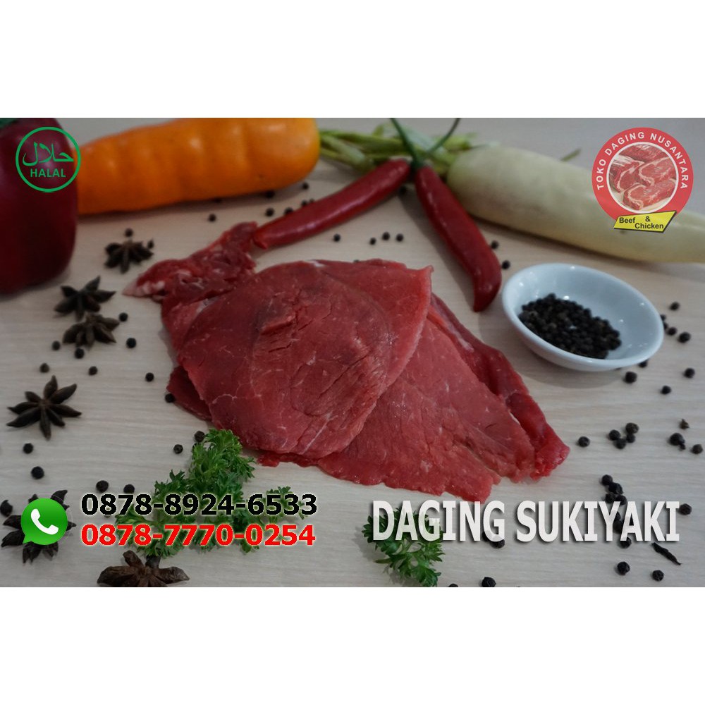 

DAGING SUKIYAKI 1 IMPORT AUS Terbaik