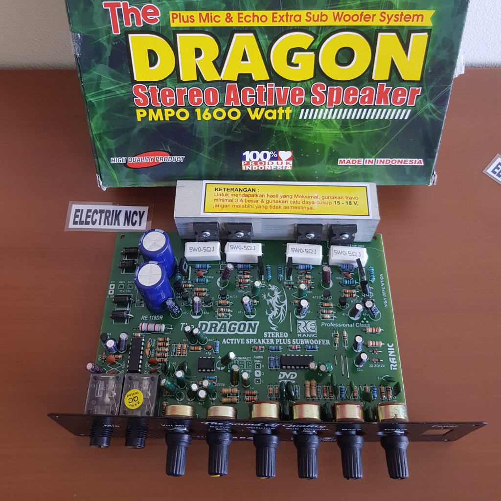 Obral Termurah kit aktif speaker/amplifier DRAGON