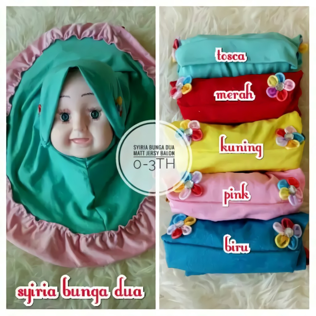 HIJAB ANAK BUNGA 2 JILBAB ANAK HIJAB ANAK MURAH HIJAB JILBAB HIJAB BABY KERUDUNG ANAK-1