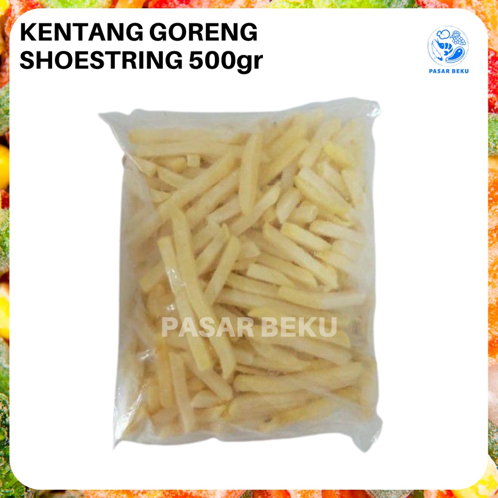 

(Khusus AREA SUMBAR) Kentang Goreng Shoestring 500gr Pasar Beku Padang