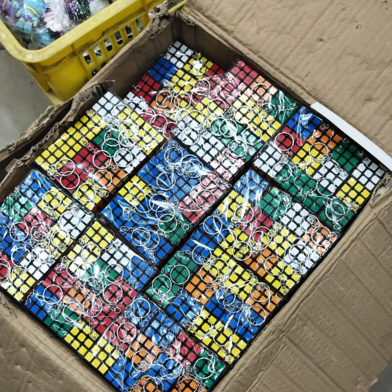 Gantungan Kunci Rubik Lusinan Isi 12 pcs