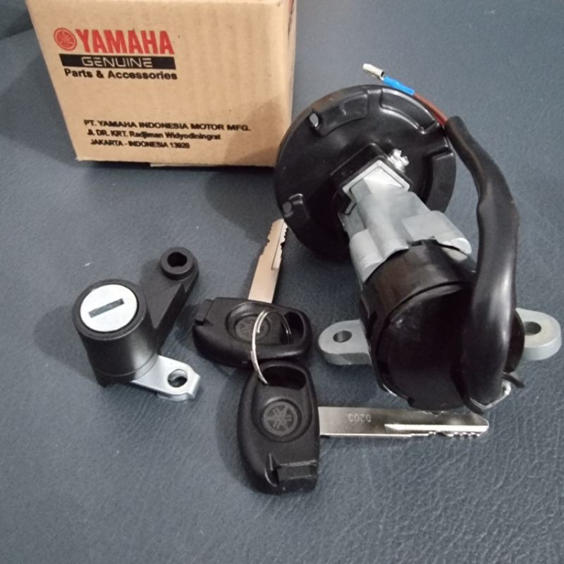 Kunci Kontak Motor Set Plus Jok Mio J GT Original Asli Yamaha 54P