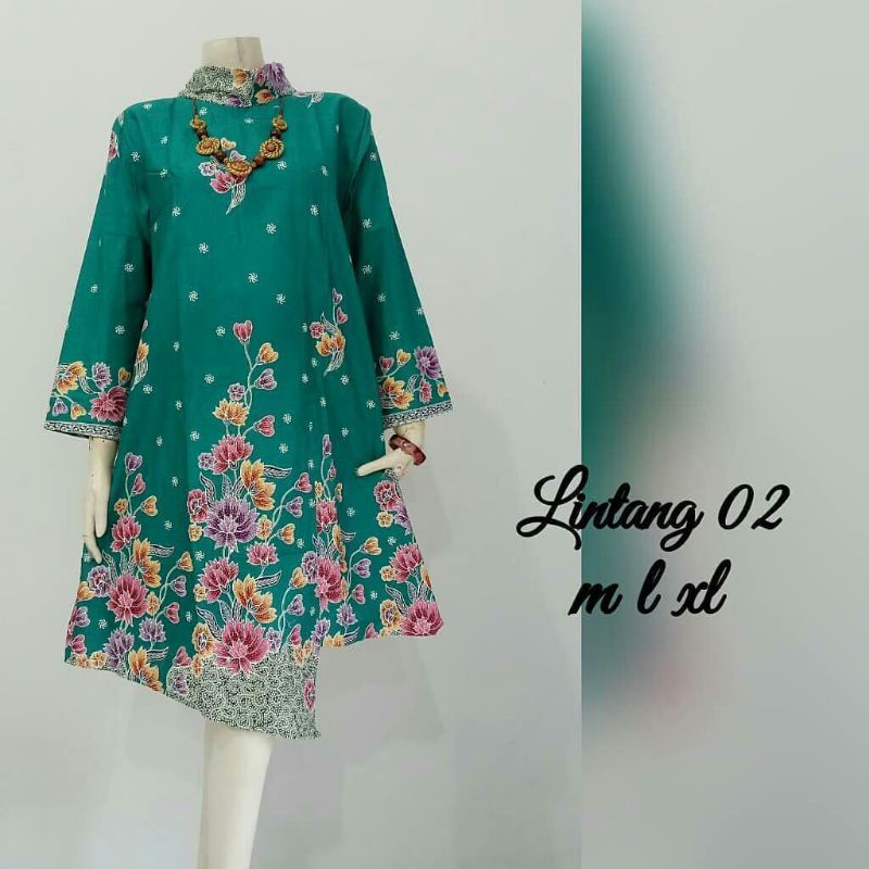 Tunik Batik Atasan Batik Wanita Kekinian Tunik Batik Jumbo ld 120 Baju Kantor Baju Kondangan