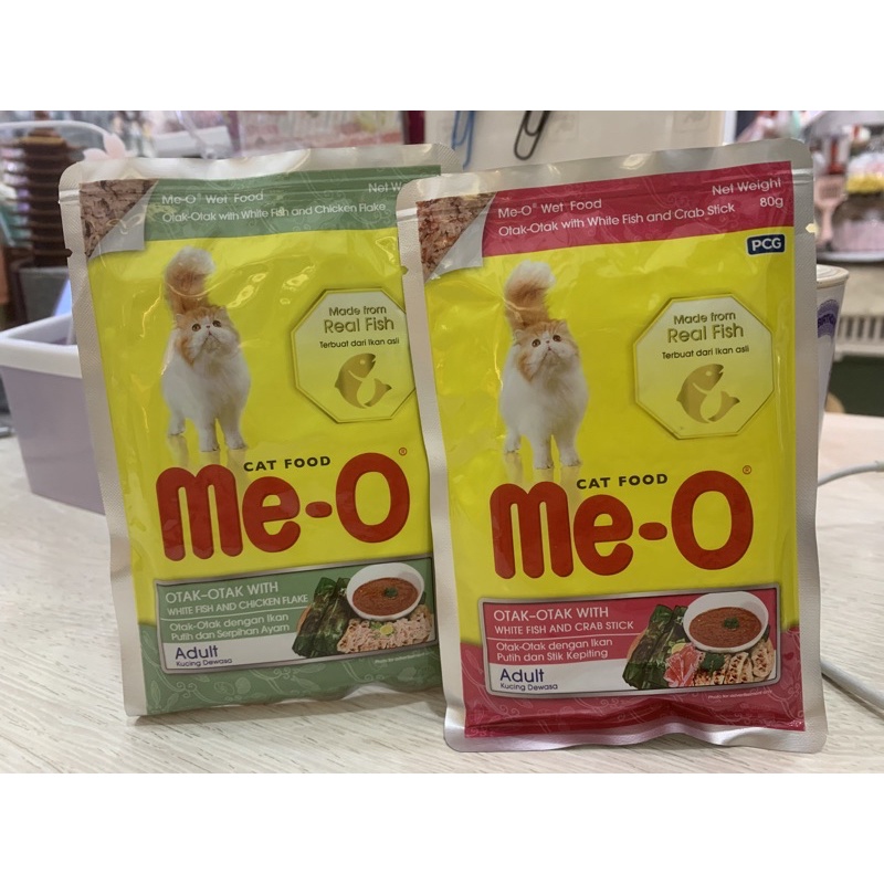 Meo Adult Otak Otak Pouch 80gr Makanan Kucing Sasetan