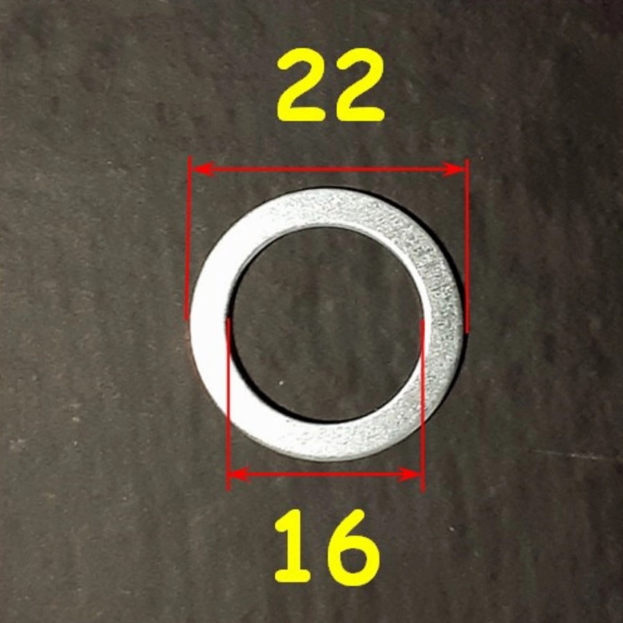 Ring 16mm konversi lubang 22mm batu potong 7inch / Mata gerinda 7inch