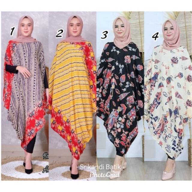 KAFTAN Batik ASIMETRIS Dress Batik MOTIF Cantik ORI BY ZEIN | Shopee Indonesia