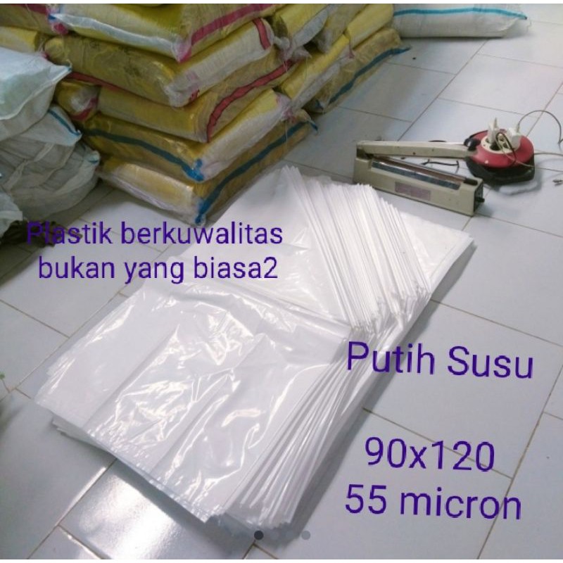 Kantong Plastik Sampah Putih susu 90x120