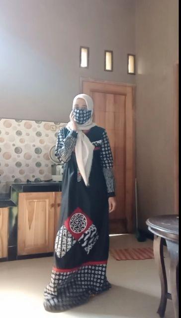 Gamis Batik Cap Shofia By Pe  Free Masker