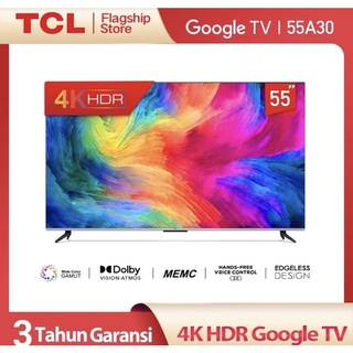 TCL Smart Android TV 43 50 55 inch 43A30 50A30 55A30 A30 Pengganti 43A20 50A20 55A20 Android 11 NEW Ultra HD UHD 4K HDR Google TV Android11 PROMO