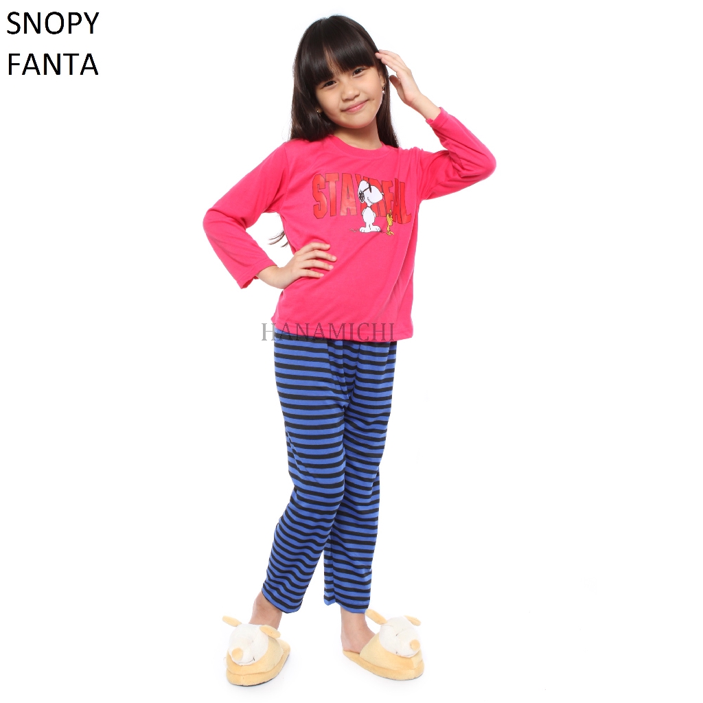 Hanamichi SNOPY.PP Piyama Anak Lengan Panjang