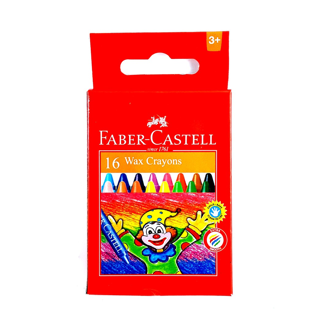 

Faber Castell Wax Crayon 16 Colours Warna Untuk Anak Balita