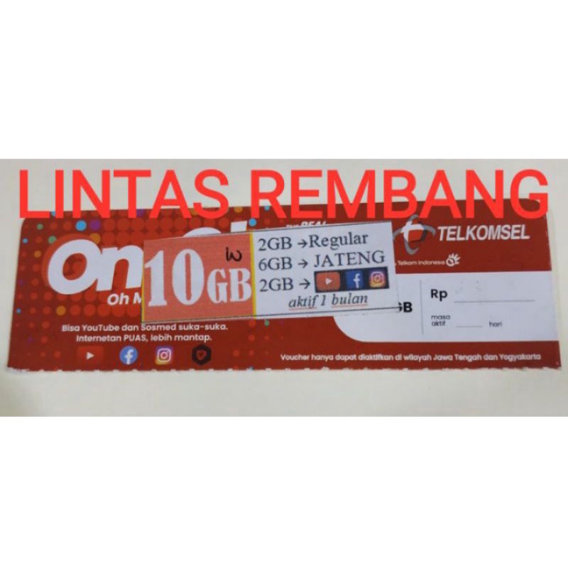 Vocer Telkomsel 10GB