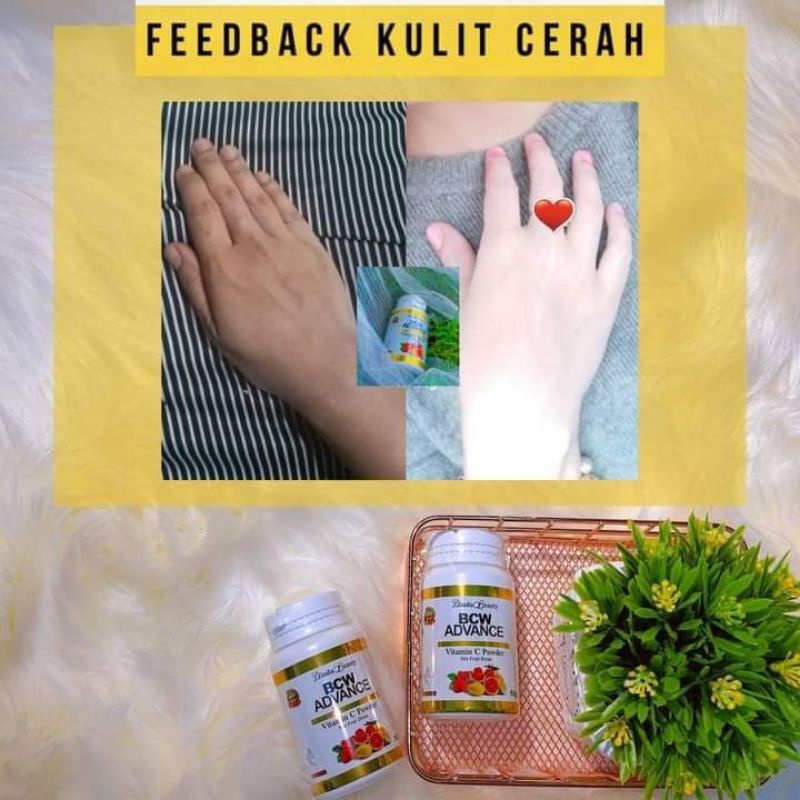 bcw advance boster vitamin c serbuk pemutih pil pemutih glutation glutadrink collagen drink pemutih 