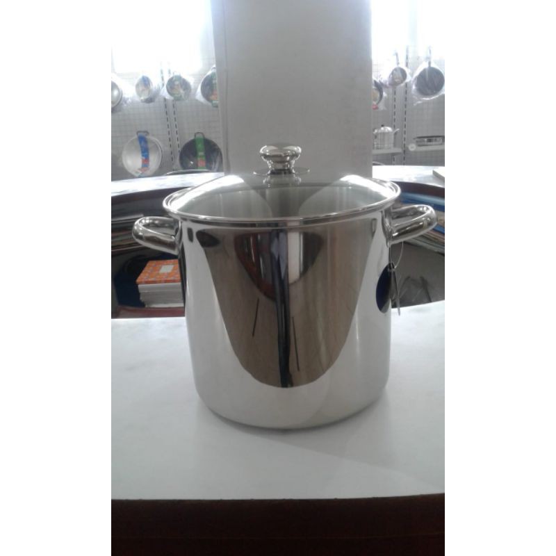 Panci StockPot 24 x 23 CM + Tutup Kaca Merk Bima