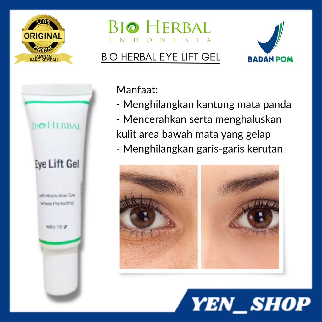 Penghilang kantung mata hitam BIO EYE LIFT GEL 100% ORIGINAL