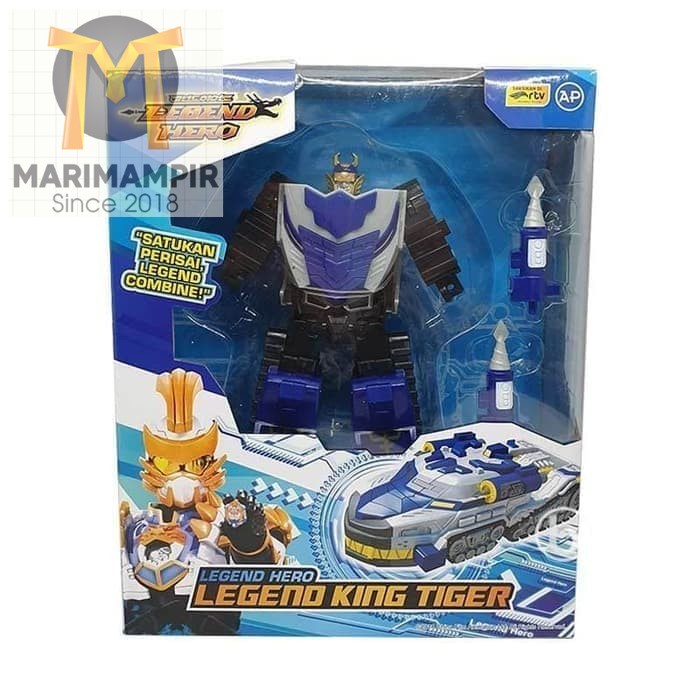 Marimampir KING DRAGON Mainan Robot Naga Legend Hero Ganwu Hijau Bs Berubah bentu - KING TIGER