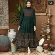 LATEEFA DRESS EMERALD L BY HL
