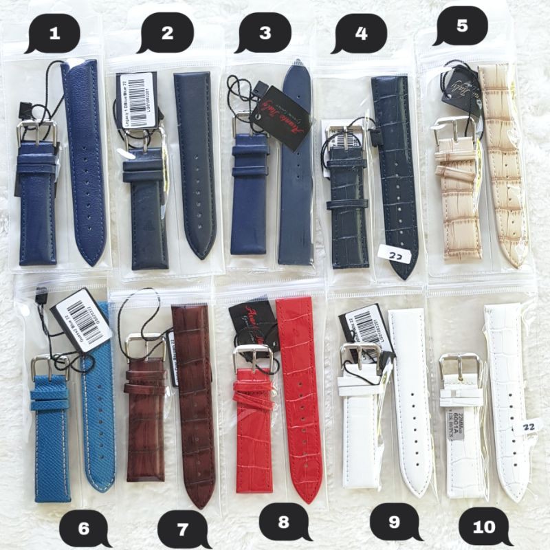 Strap Kulit Jam - Avante Italy Ukuran 22