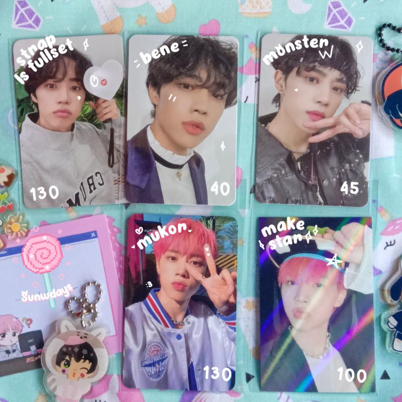 Sunwoo The Boyz Photocard - Benefits thrilling: Makestar, Mukor, MD KINGDOM 02 Multicase, strap ligh