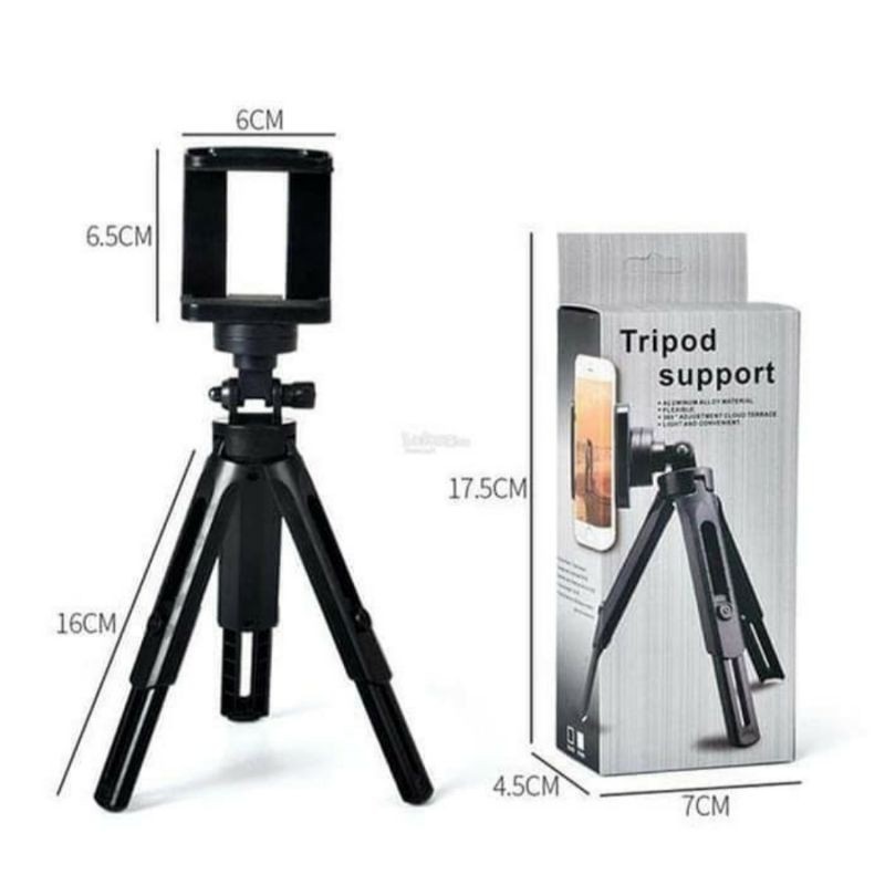 TRIPOD SUPPORT MINI PHONE EXTENDABLE + HOLDER U FOR SMARTPHONE