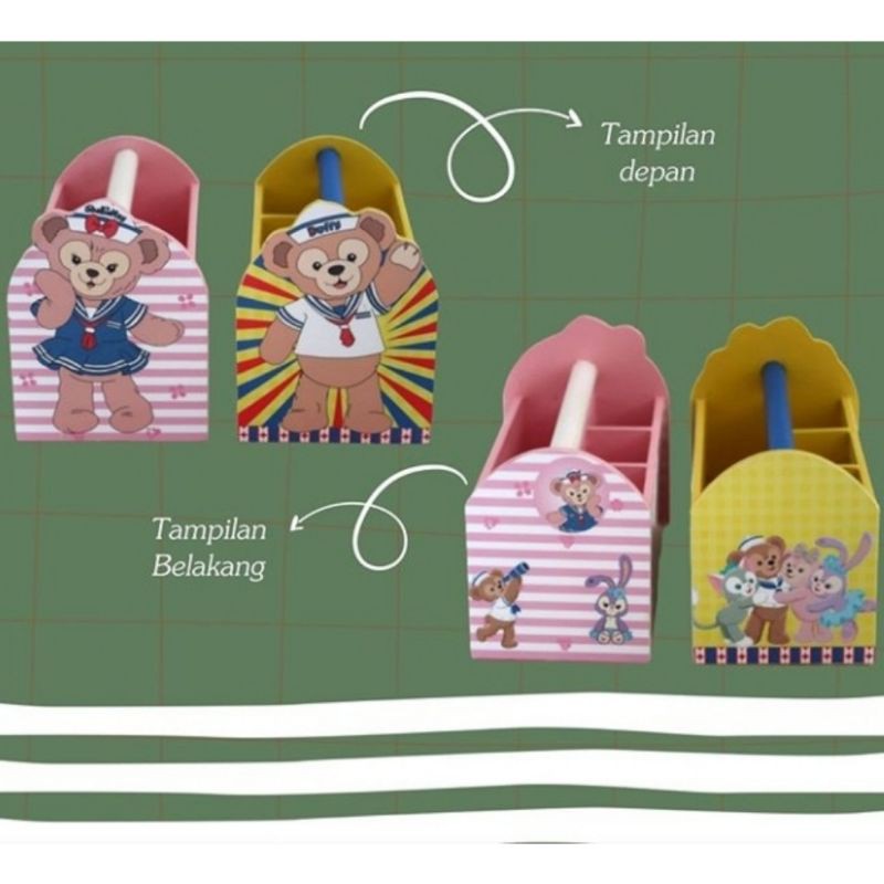 

TEMPAT PENSIL ANAK UNIK Wood Gift Hampers ANIMAL PENCIL CASE Souvenir Ultah Anak WOODEN GIFT GOODIE BAG