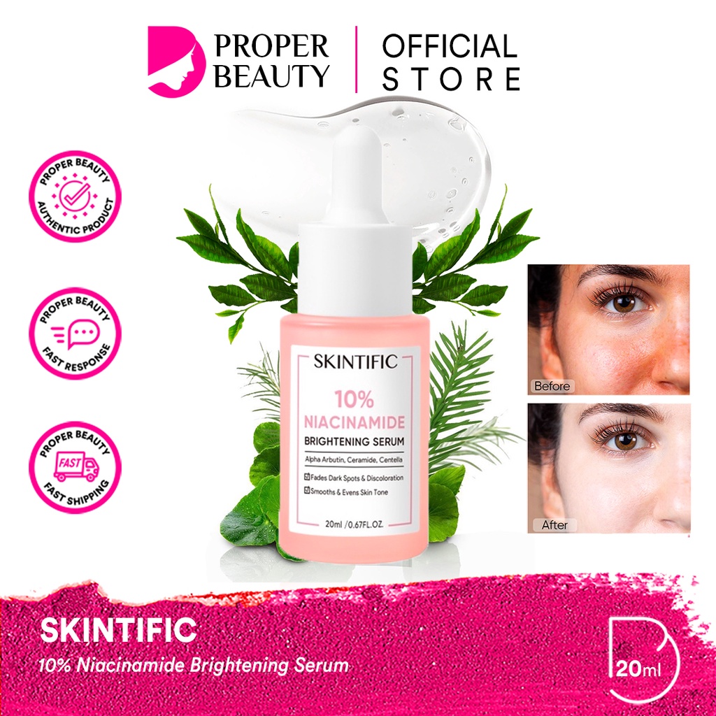 SKINTIFIC 10% Niacinamide Brightening Serum Canada / Facial Wash Cleanser Essence Mist Toner Day Nig