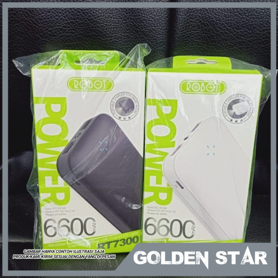 Power bank Robot RT7300 6600 Mah Original