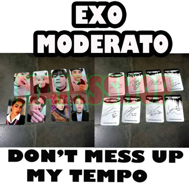 EXO Dont Mess Up My Tempo Photocard Kpop