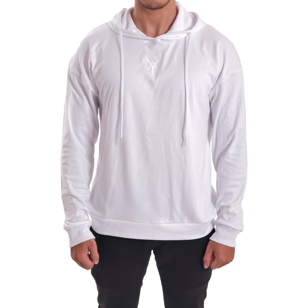 You apparel Oversize signature hoodie white