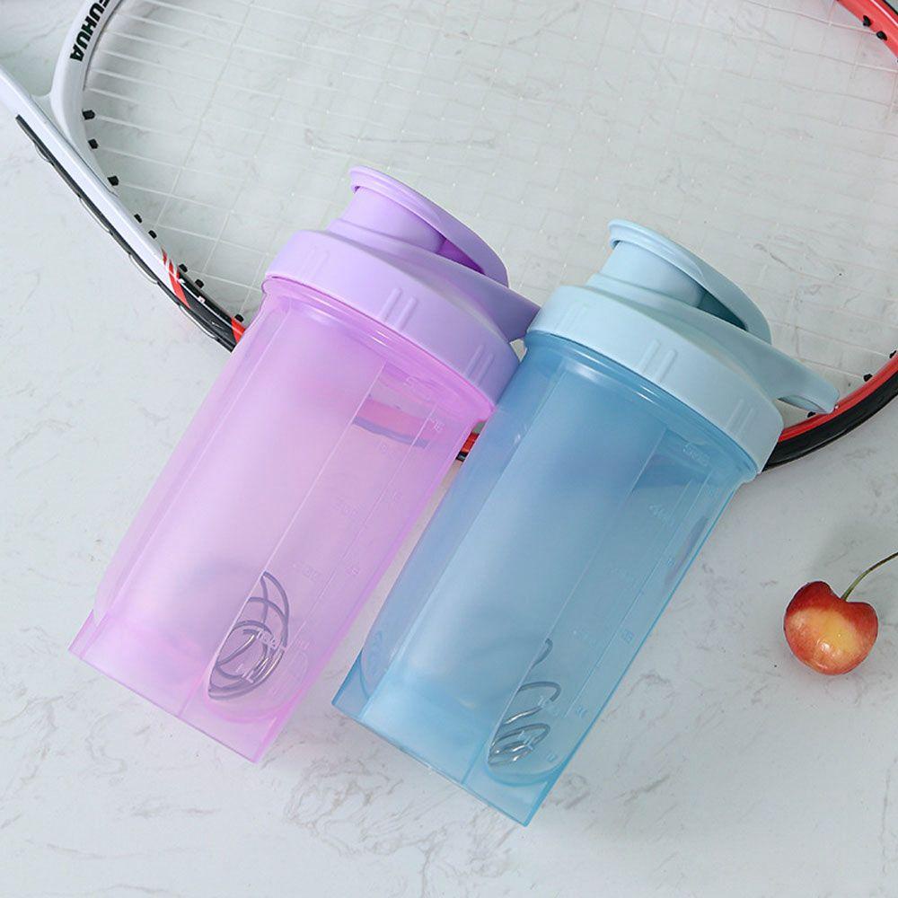 [Elegan].fe Botol Air Outdoor Protable Portabel Anti Bocor Protein Shake Olahraga Mixing Bottle