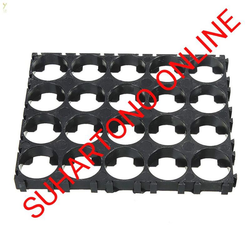 Bracket Holder 4x5 Baterai 18650 Slot Bentuk Silinder Anti Getaran