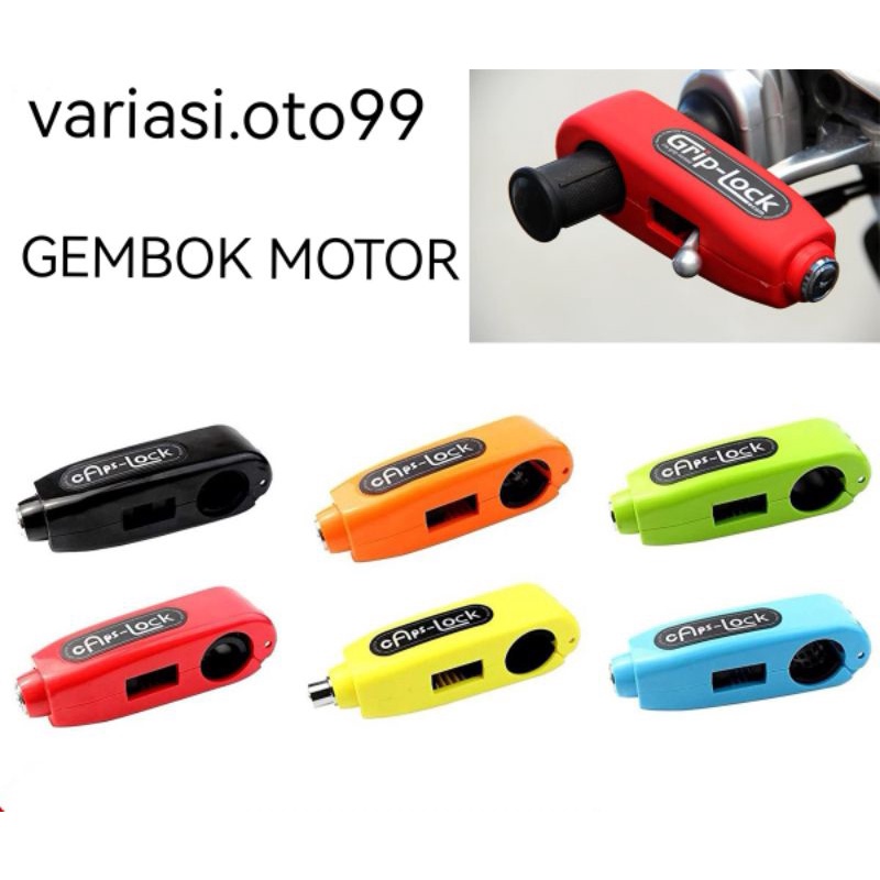 Gembok Motor Griplock Caps Lock Anti Maling Pengaman Stang Sepeda Motor