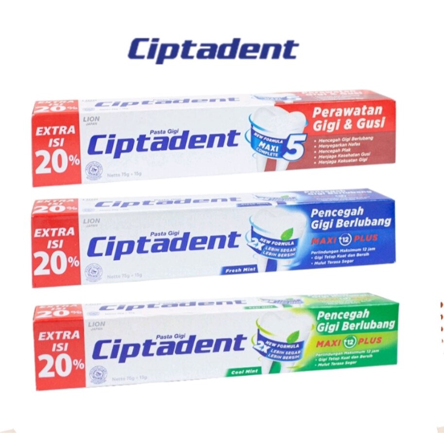 CIPTADENT PASTA GIGI 75 + 15 GR