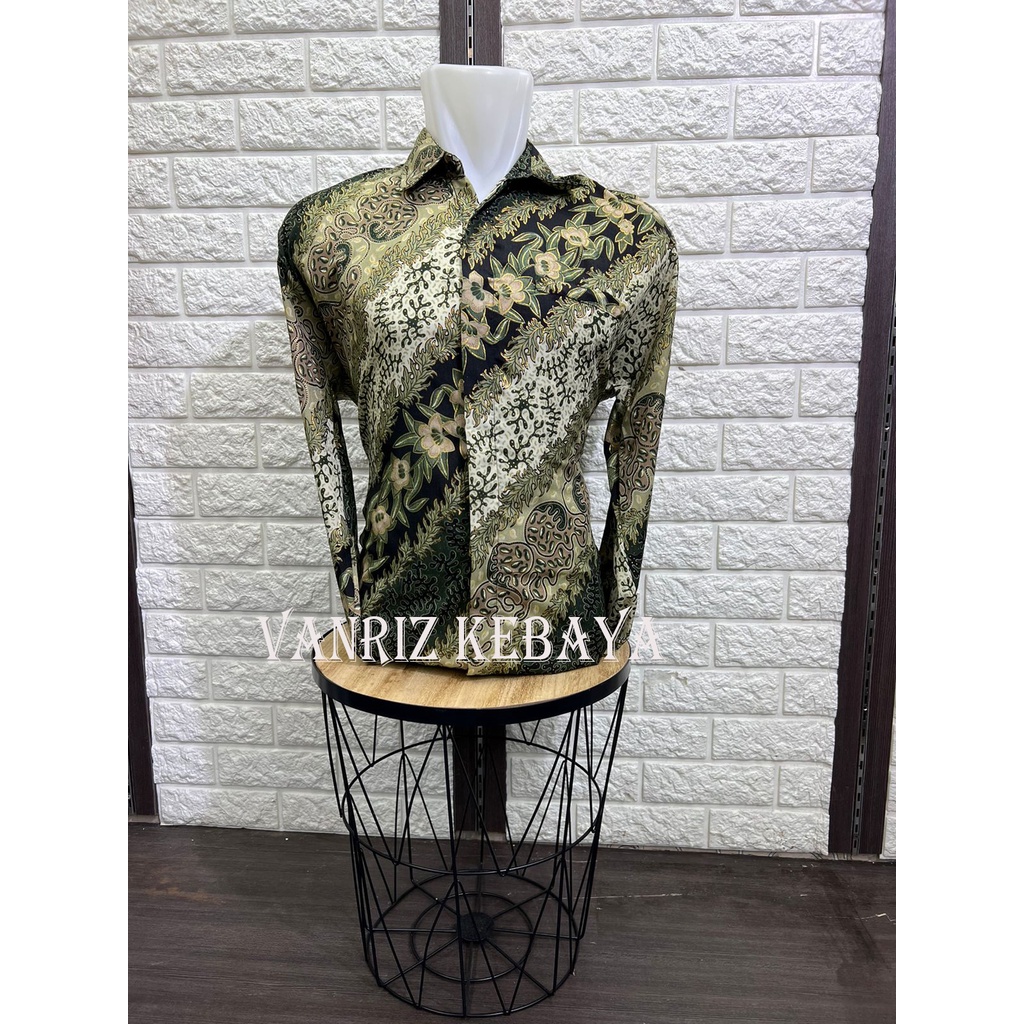 Vanriz Kebaya-Kemeja Batik Pria Lengan Panjang