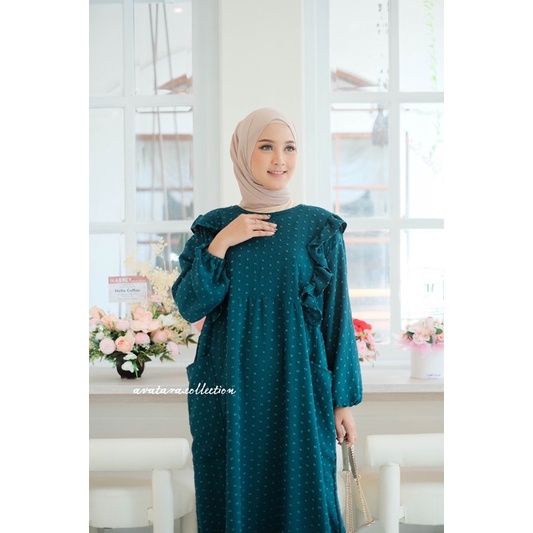 Gamis Giska Super Jumbo Muat BB 100kg/ Gamis polos uragiri oversize