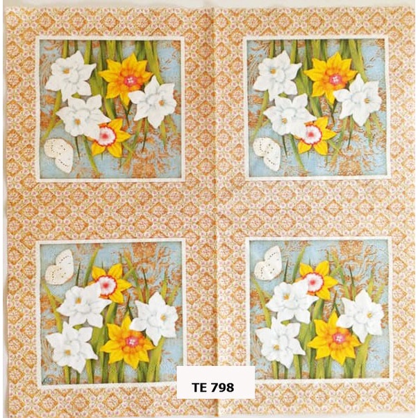 TISU NAPKIN DECOUPAGE EROPAH 33X33 CM TE 798 TTS