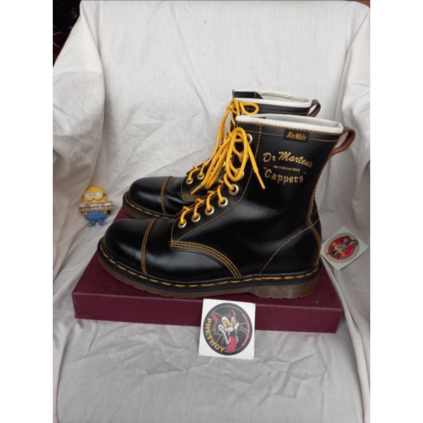 sepatu boots dr martens 1460 cappers black docmart vintage oxblood casual mods