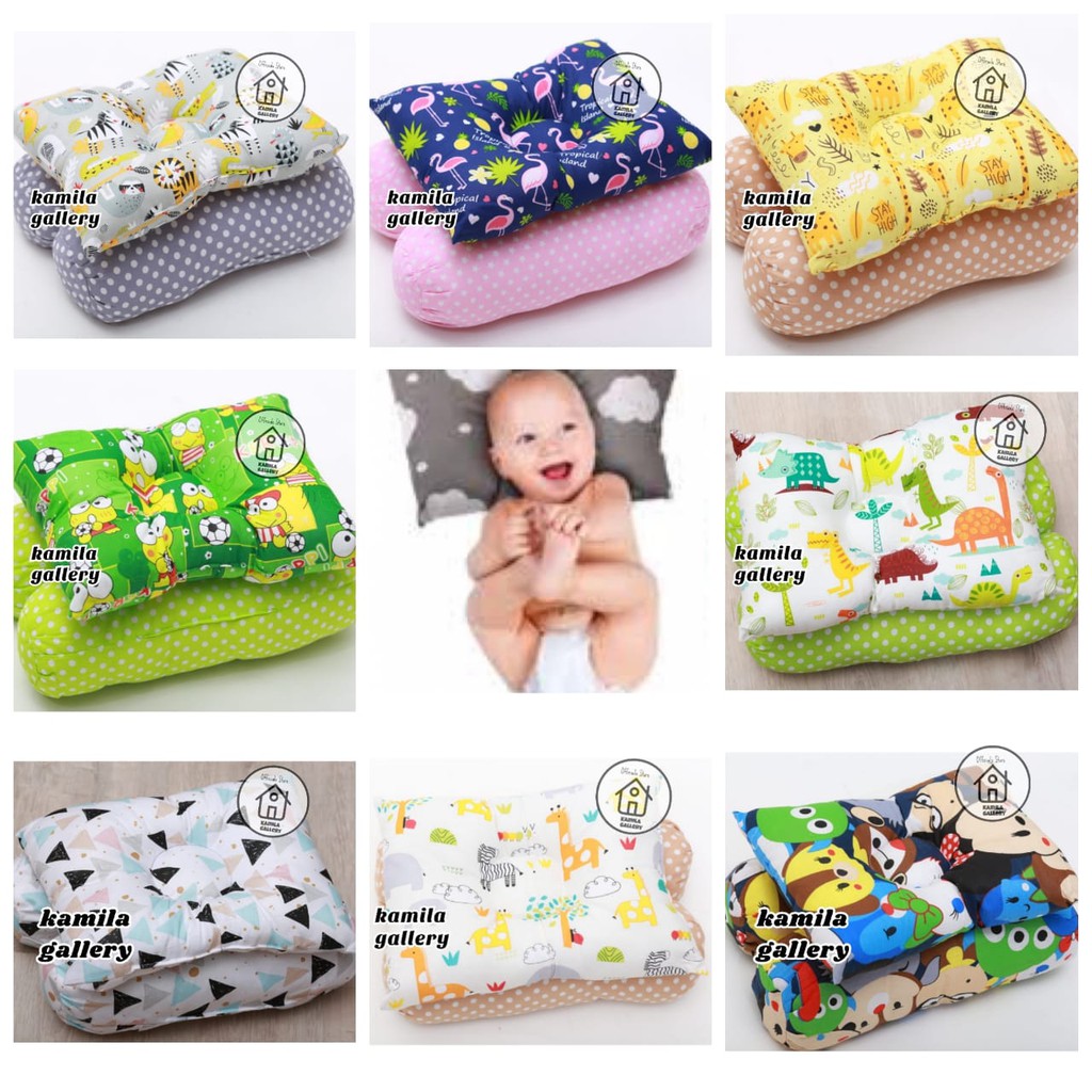 BANTAL GULING BAYI / PERLENGKAPAN BAYI KADO LAHIRAN BAYI (BANTAL PEYANG + 2 GULING) BABY