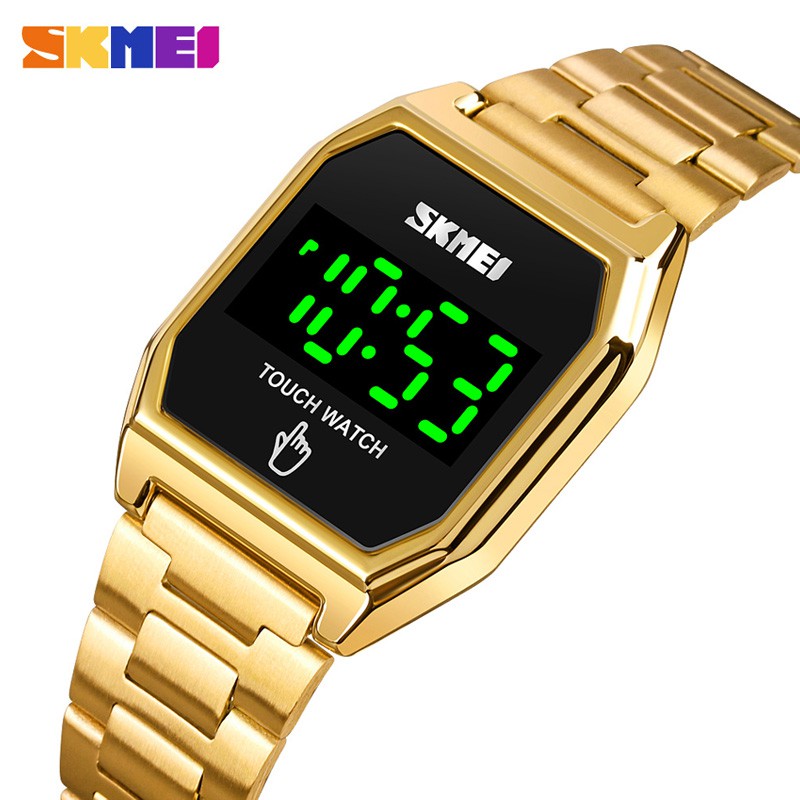 SKMEI 1679 Jam Tangan Wanita Digital Layar Sentuh Tali Stainless WATCHKITE WKOS