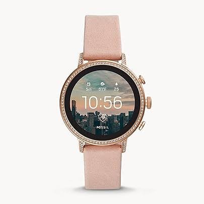 Fossil Gen 4 Smartwatch - Venture HR Blush Leather FTW6015