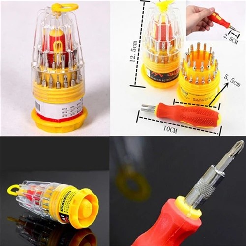 Obeng Magnet Set 31 in 1 Kemasan Model Telur Serbaguna Multifungsi Magnetic Screwdriver 31in1 bisa untuk HP Jam Kacamata