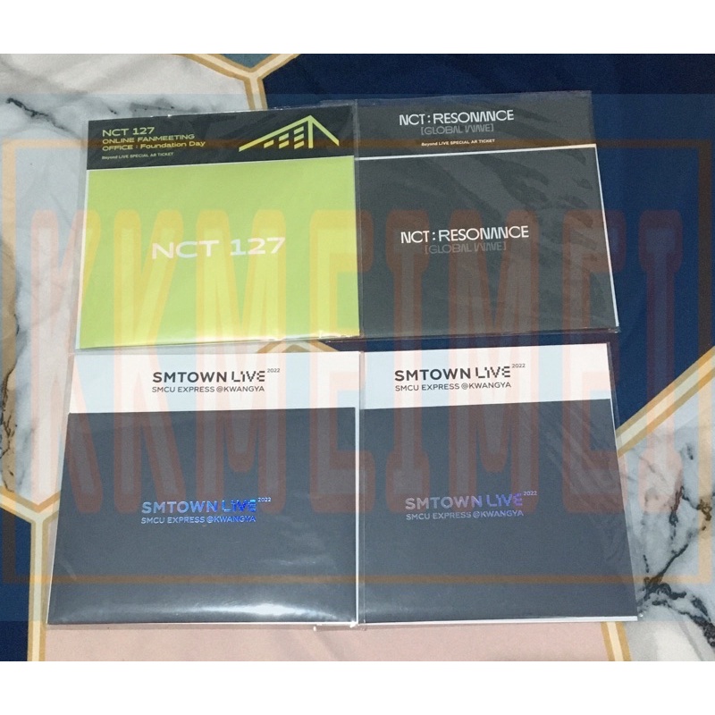 AR Ticket winwin jeno SMCU 2022 Taeyong fanmeeting nct 127 Haechan resonance nct 2020 jaehyun the li