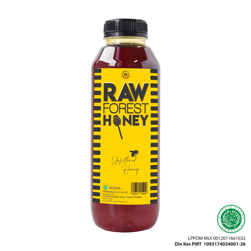 House Of Organix Raw Forest Honey 500 Ml